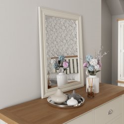 Kettering White Bedroom Small Wall Mirror