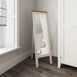 Kettering White Bedroom Cheval Mirror