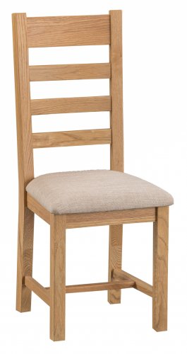Classic Warwick Dining & Occasional Ladder Back Chair with Fabric Seat