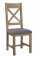 Pair of HO Dining Cross Back Dining Chair Grey Check