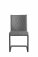 The Chair Collection Diamond Stitch Dining Chair Grey PU (Pair)