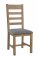 Pair of HO Dining Slatted Dining Chair Grey Check