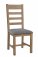Pair of HO Dining Slatted Dining Chair Grey Check