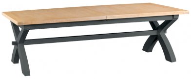 Kettering Charcoal Dining & Occasional 2.5m Cross Extending Table