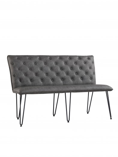 The Chair Collection Bench 140cm Grey PU