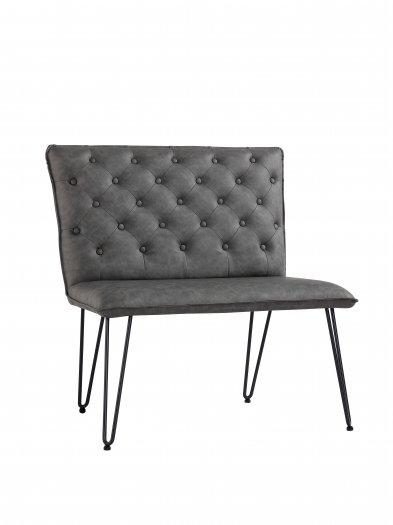 The Chair Collection Bench 90cm Grey PU