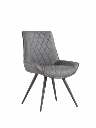 The Chair Collection Dining Chair Grey PU (Pair)