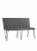 The Chair Collection Bench 140cm Grey PU