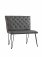 The Chair Collection Bench 90cm Grey PU