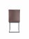 The Chair Collection Diamond Stitch Dining Chair Brown PU (Pair)