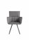 The Chair Collection Carver Chair Grey PU (Pair)