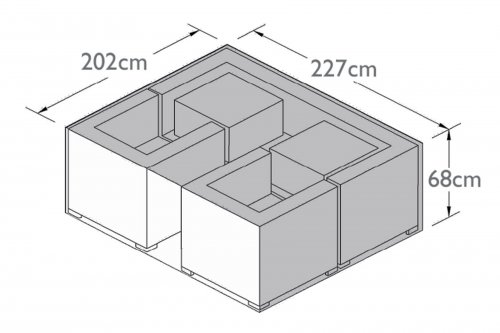 Outdoor Cover for Large 3 Seat Sofa Set