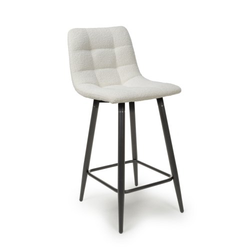 Lichfield Boucle Beige Bar Stool