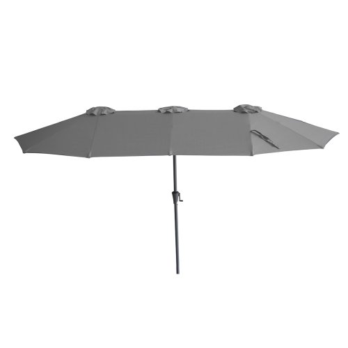 Capri 2.2x4M Rectangular Parasol - Charcoal Grey