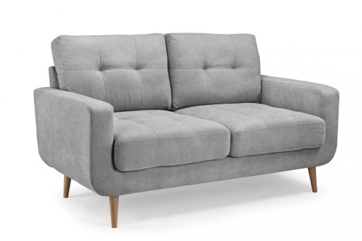 Athens 2 Seat Sofa - Grey Fabric