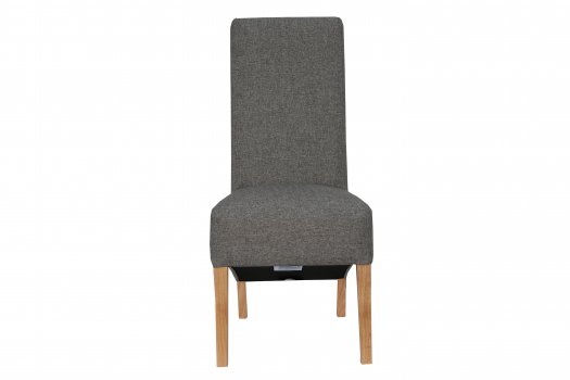 The Chair Collection Scroll Back Chair - Dark Grey (Pair)