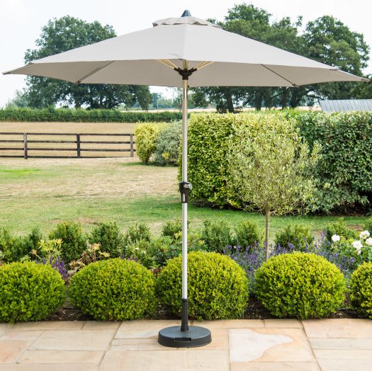 2.7m Round Parasol - Grey