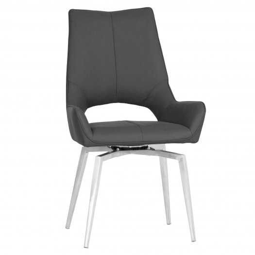 The Chair Collection Swivel Chair - Dark Grey (Pair)