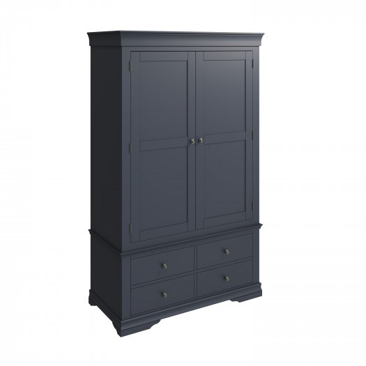 Swanley Midnight Grey Bedroom Gents Wardrobe