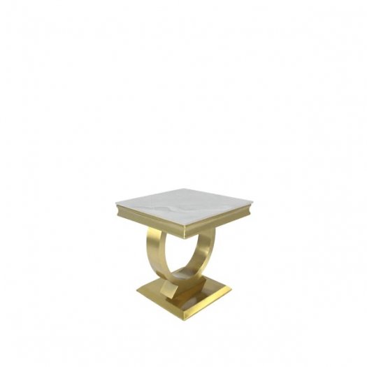 Chelsea Lamp Table - Gold Legs