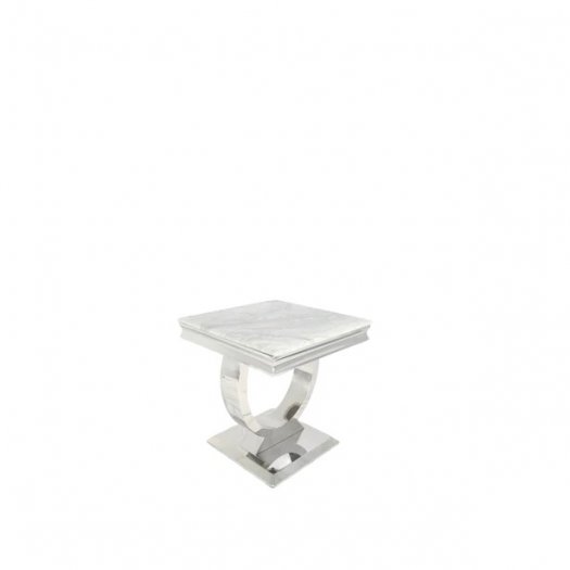 Chelsea Lamp Table - Silver Legs