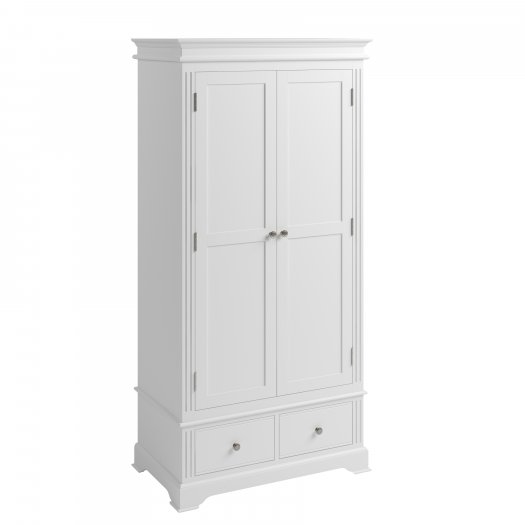 Bletchley White Bedroom Gents Wardrobe