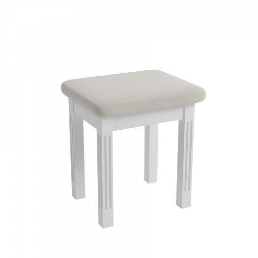 Bletchley White Bedroom Stool