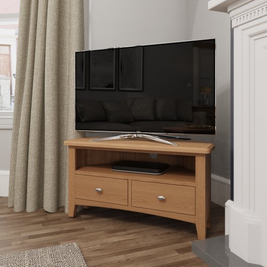 Garton Oak Dining & Occasional Corner TV Unit