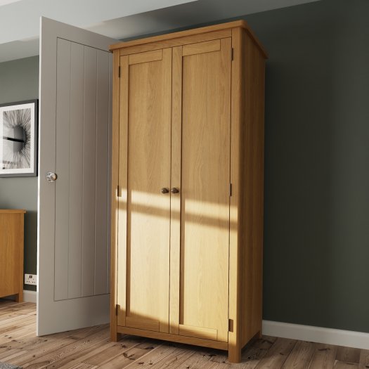 Ranby Oak Bedroom Full Hanging Wardrobe