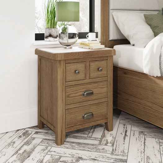 Haxby Oak Bedroom Extra Large Bedside Cabinet