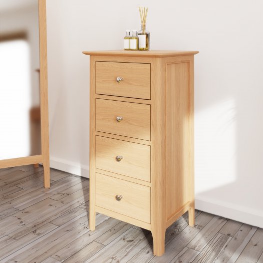 Nordby Bedroom 4 Drawer Narrow Chest