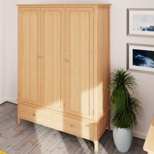 Nordby Bedroom Large 3 Door Wardrobe