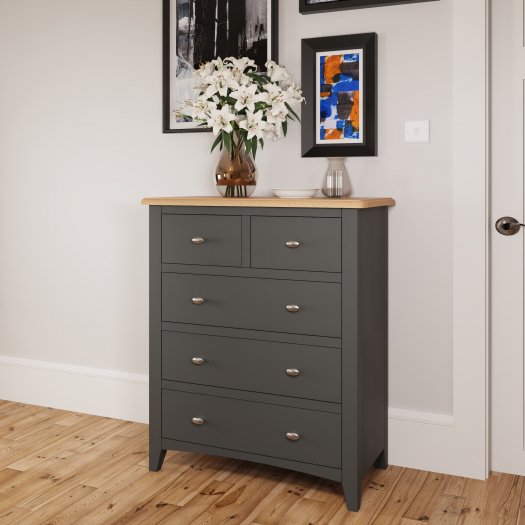 Garton Grey Bedroom 2 Over 3 Chest