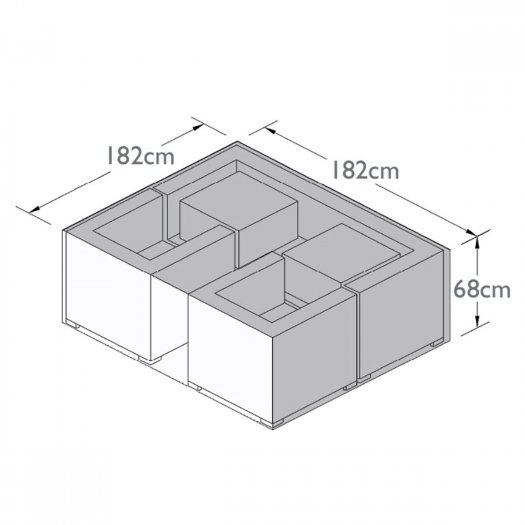 Outdoor Cover for 3 Seat Sofa Set