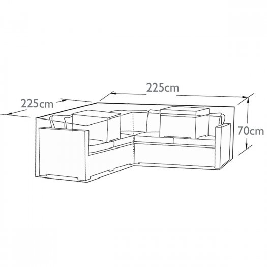 Outdoor Cover for Corner Group (L-Shaped)