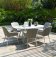 Maze - Outdoor Zest 6 Seat Oval Dining Set  - Lead Chine