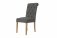 The Chair Collection Fabric Button Back Chair with Scroll - Dark Grey (Pair)