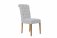 The Chair Collection Fabric Button Back Chair with Scroll - Natural (Pair)