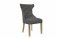 The Chair Collection Winged Button Back Chair with Metal Ring Dark Grey (Pair)