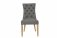 The Chair Collection Curved Button Back Chair - Dark Grey (Pair)
