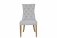 The Chair Collection Curved Button Back Chair - Natural (Pair)