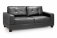 Ibstone Sofa Range - Black Faux Leather