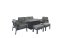 Melbury 3 Seat Sofa Set with Rising Table - Charcoal/Slate Grey Granite