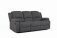 Boston Reclining 3 Seater Sofa - Black