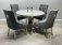 Sofia Marble Dining Set With Majestic Dining Chairs