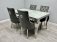 Sofia Marble Dining Set With Majestic Dining Chairs