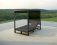 Maze - Outdoor Fabric Allure Cabana Double Sunlounger - Charcoal