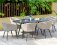 Maze - Outdoor Ambition 6 Seat Oval Dining Set - Oatmeal