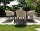 Maze - Outdoor Ambition 8 Seat Rectangle Dining Set With Fire Pit - Oatmeal