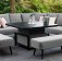 Maze - Outdoor Ambition Square Corner Sofa Dining Set With Rising Table - Flanelle